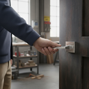 Premium Square Lever Door Handle with Satin Chrome Finish for Modern Interiors - High-Quality Professional Grade for Industrial and Commercial Appl...