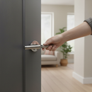 Premium Round Lever Door Handle Set with Two-Tone Finish, Fire Door Compatible and 10-Year Mechanical Guarantee