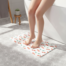 Premium Non-Slip Red Cherries Bathmat - Durable Cherry Blossom Design for Bathroom Decor - Soft and Absorbent Mat