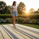 Premium Heavy Duty Anti-Slip Decking Strips 50mm GRP for Safe Outdoor Walkways - Grey Color