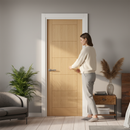 Premium Unfinished Oak Internal Ladder Door with Customizable Design for Rustic Charm and Enhanced Durability