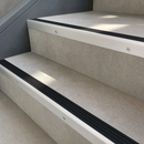 Aluminium Stair Nosing 62x32mm Square Edge, 5mm Gauge, Cut to Size 700-3200mm — Insert Colour: Black Castellated