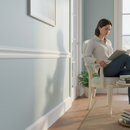 Premium White Painted Chair Rail Moulding - 2.4m Length, 18mm x 67mm for Contemporary Interior Design