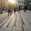 Aluminium stair nosing profile 56x33mm DDA compliant safety edge for indoor and outdoor step protection