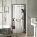 Premium White Primed Internal 4 Panel Framed Pocket Door Set - Timeless Elegance for Space Optimization