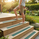 Premium Anti-Slip Decking Strips - 50mm GRP Stair Treads for Outdoor Safety with Quartz Grit and 10-Year Durability Guarantee