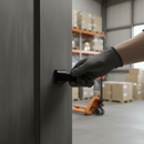 Premium Square Bathroom Thumbturn Lock in Matt Black for Industrial Style Doors - High-Quality Professional Grade for Industrial and Commercial App...