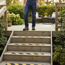 Premium Anti-Slip Decking Strips - 50mm GRP Stair Treads for Outdoor Safety, Easy Installation, 10-Year Guarantee
