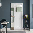 Premium Vintage 1930s Clear Glass Framed Pocket Door Set for Modern Spaces - High-Quality Professional Grade for Industrial and Commercial Applicat...