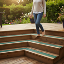 Premium Anti-Slip Decking Strips - 50mm GRP Stair Treads for Outdoor Safety with Quartz Grit and 10-Year Durability Guarantee