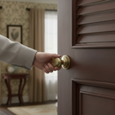 Premium Victorian Louvre Door Knob 38mm - Antique Brass Finish with Matching Fixings for Elegant Door Design