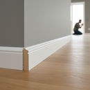 Premium White Painted Decorative Moulding 2.4m - Stylish Architrave Set for Doors 18mm x 51mm