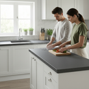 Premium Rounded Edge Laminate Worktop 3000mm x 600mm x 28mm - Elegant Granite Effect for Modern Kitchens