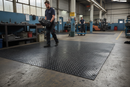 Premium Heavy Duty Chequer Plate Matting - Lightweight Non-Slip Rubber Surface for Safety and Protection, 3mm Thickness