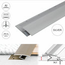 35mm aluminium Z-profile carpet threshold in silver finish - 1.0m and 3.0m lengths