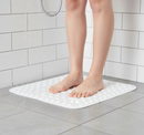 Premium Anti-Slip Quadrant Shower Mat - Anti-Bacterial Rubber Suction Mat 54x54CM for Safety and Comfort