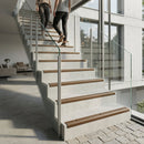 27x6mm aluminium stair nosing strip with standard profile for indoor and outdoor step edge protection