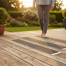 Premium Non-Slip Decking Strips - Aluminium Bolt Down Plates for Enhanced Safety on Wet Surfaces, 115mm x 635mm