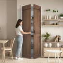 Premium Unfinished Rustic Oak Bi-Fold Door - Solid Core Design for Custom Finish