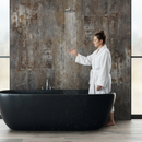 Premium Waterproof Wall Panelling 2650 x 1230mm - Rustic Wood Finish for Easy Bathroom Transformation