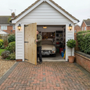 Premium Unfinished Solid Redwood Framed Ledged and Braced Garage Door for External Use