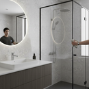 Premium Waterproof PVC Wall Panelling - Grey Concrete Finish for High-Moisture Environments