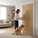 Premium Unfinished Made-to-Measure Internal Oak Door - Custom Sizes for Perfect Fit
