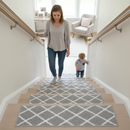 Premium Non-Slip Self-Adhesive Stair Treads 22x70cm - Washable Indoor Carpet for Safety and Comfort