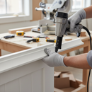 Premium White Painted Decorative Scotia Beading 2.4m Length with Stylish Curved Design for Interior Decor