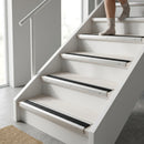 57x33mm aluminium anti-slip stair nosing with black rubber insert for indoor and outdoor safety