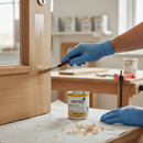 Premium Satin Hard Wax Oil for Interior Doors - 125ml Touch Up Tin with Natural Finish and Easy Application