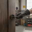 Premium Texas Round Lever Door Handle in Black Nickel Finish for Modern Interiors