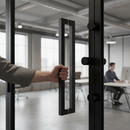 Premium Round Knurled Pull Handle Pack with Magnetic Latch - Matt Finish for Elegant Interior Design