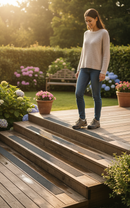 Premium Non-Slip Decking Strips - 5 Pcs (50mm x 400mm) with Quartz Grit for Enhanced Safety and Durability