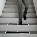 Non-Slip Aluminium Screw Down Stair Plates Durable Resin-Bonded Anti-Slip Treads Easy Installation with Screws For Concrete, Wood, Stone, Steel Stairs