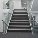 Aluminium Stair Nosing 60x55mm Anti Slip Visibility Edge
