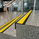 Aluminium Stair Nosing 62x32mm Square Edge with 62mm Tread
