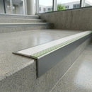 Anti Slip Aluminium Stair Nosing with PVC Insert – 66mm x 32mm Stair Edge Trim