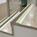 Anti Slip Aluminium Stair Nosing with PVC Insert – 66mm x 32mm Stair Edge Trim