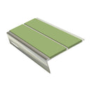 Rake Back Stair Nosing 2.75m Aluminium Double PVC Insert 5mm