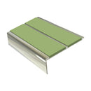 Square Aluminium Stair Nosing 2.75m 93mm Tread 32mm Riser