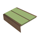 Square Aluminium Stair Nosing 2.75m 93mm Tread 32mm Riser