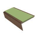 Aluminium Stair Nosing 2.75m Rake Back Single Insert Strip