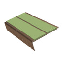 Rake Back Stair Nosing 2.75m Aluminium Double PVC Insert 5mm