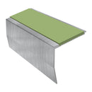 Heavy Duty Chevron Aluminium Stair Nosing 3.22m Single Insert 65mm Riser Slip-Resistant Durable for Medium Carpets & Smooth Flooring