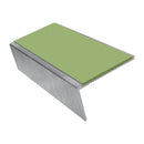 Rake Back Aluminium Stair Nosing 2.75m Slip-Resistant Inserts Ideal for Vinyl, Lino & Lightweight Carpets Riser 25mm, Tread 46mm