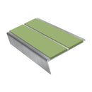 Rake Back Stair Nosing 2.75m Aluminium Double PVC Insert 5mm