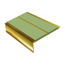 Square Aluminium Stair Nosing 2.44m 93mm Tread 32mm Riser
