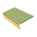 Rake Back Stair Nosing 2.75m Aluminium Double PVC Insert 5mm