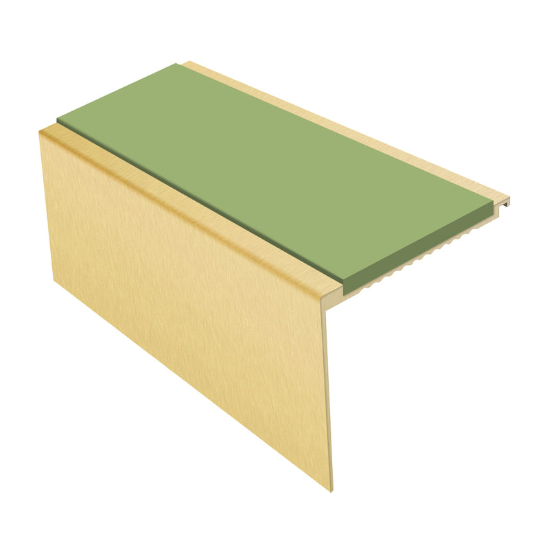 Square Aluminium Stair Nosing 3.22m, 62mm Tread Slip-Resistant, Durable Profile for Medium Carpets & Heavy-Duty Flooring Custom Finishes Available